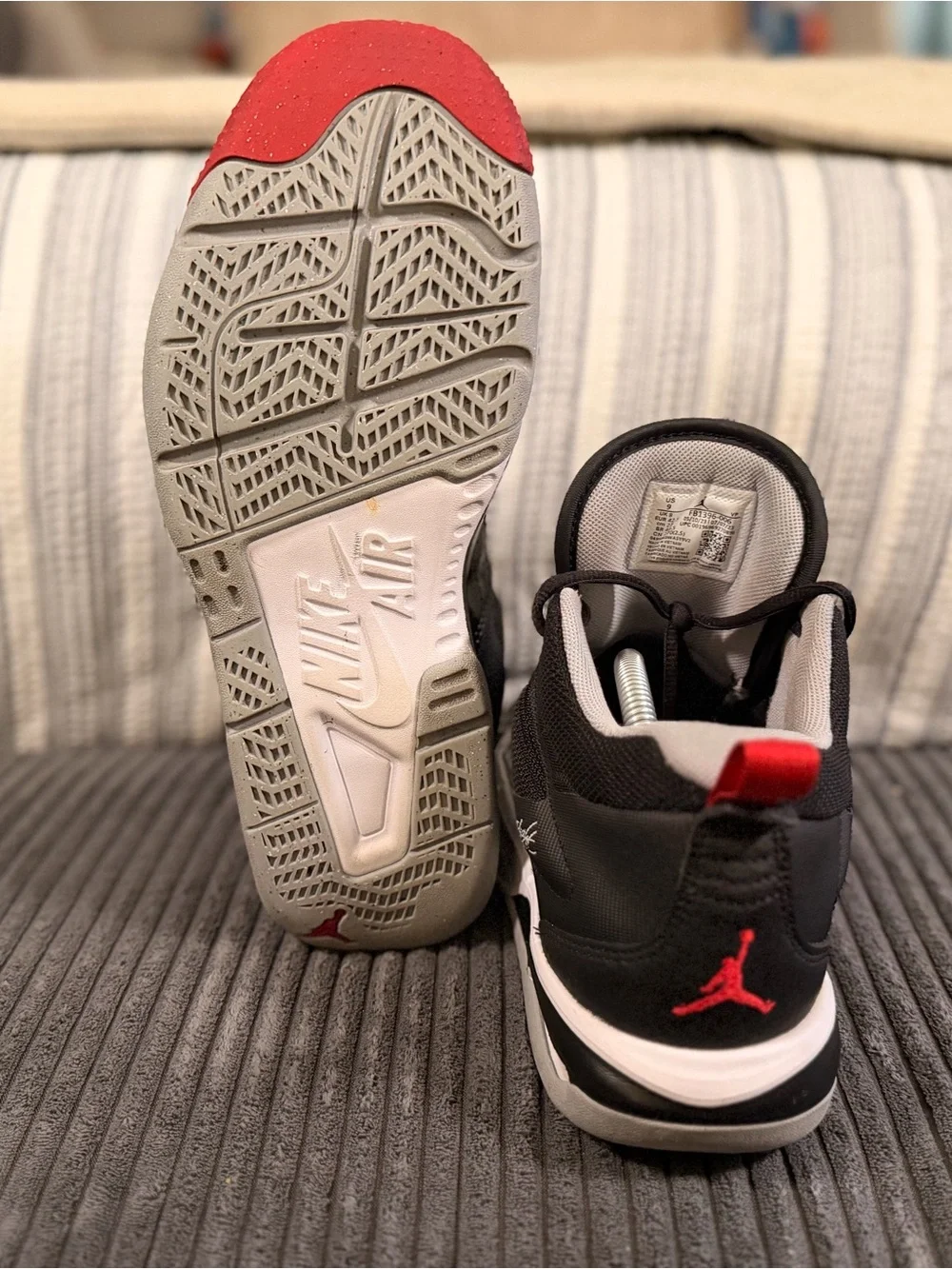 Jordan Air MVP “Bred” Black/Cement Grey/University Red Men’s size 9 (FB1396-006)